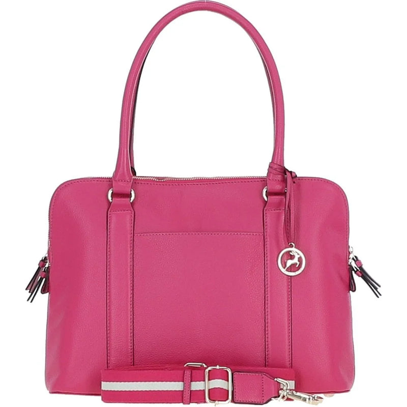 Ashwood Leather Ladies Double Tote Bag Pink X-39 front