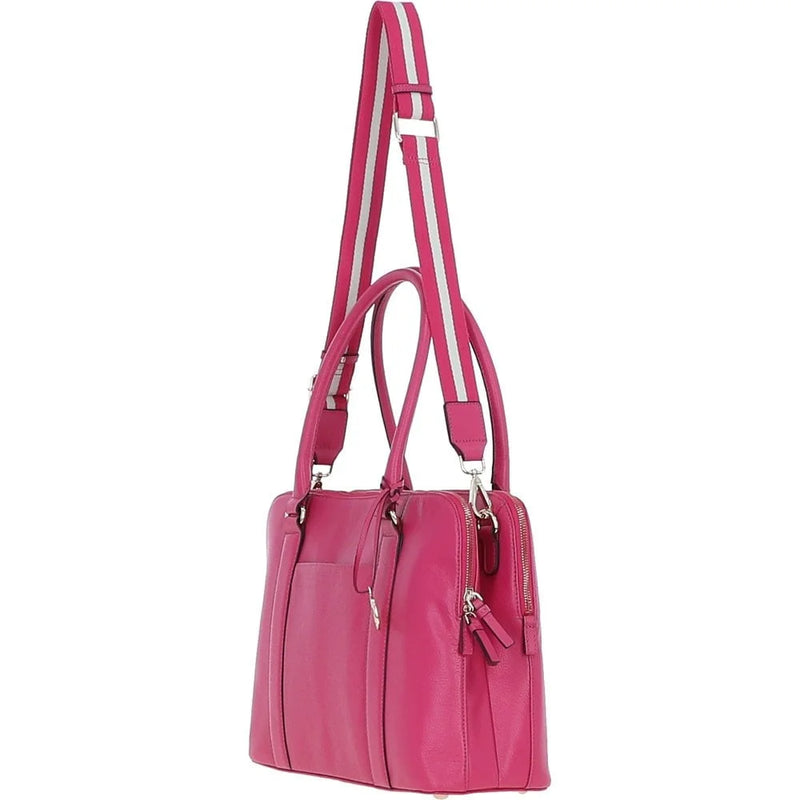 Ashwood Leather Ladies Double Tote Bag Pink X-39 side