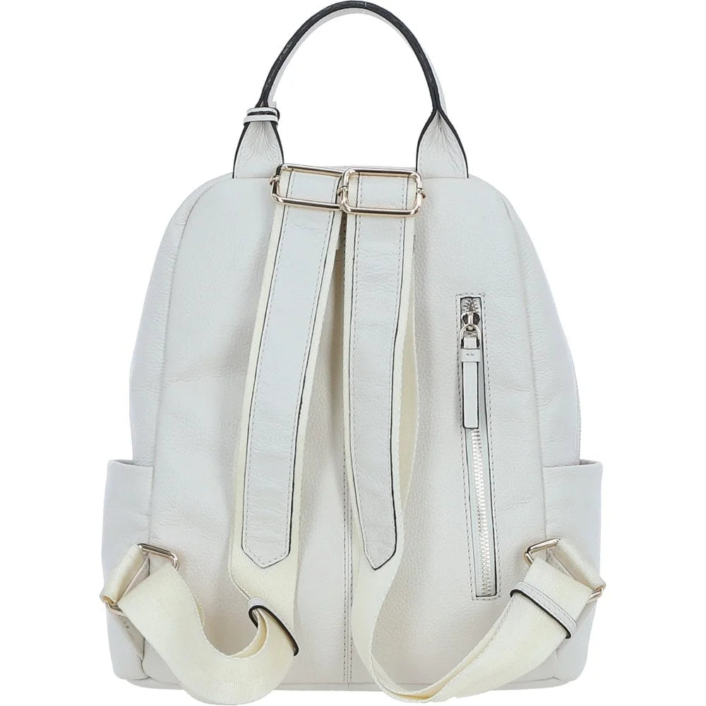 Ashwood Leather Lusso Legato White Backpack X-37 rear