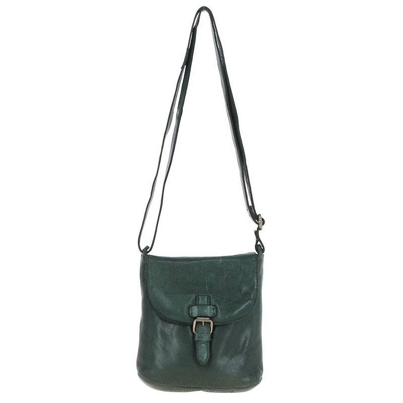 Ashwood Leather Shoulder Bag Green D-90-GREEN front