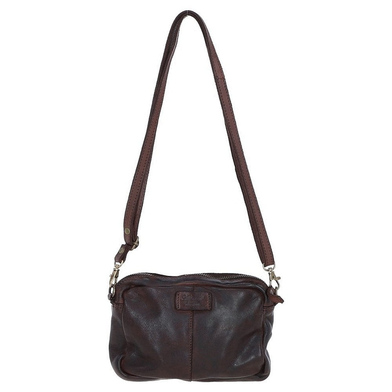 Ashwood Leather Vintage Cross Body Bag Brandy D-98 hanging rear