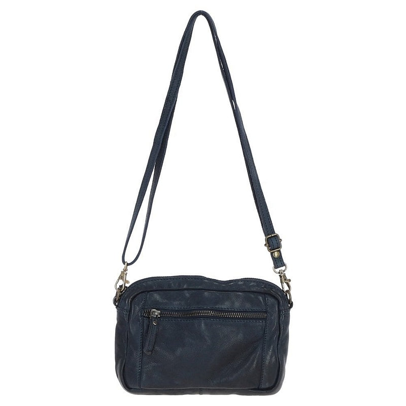 Ashwood Leather Vintage Cross Body Bag D-98-Navy rear