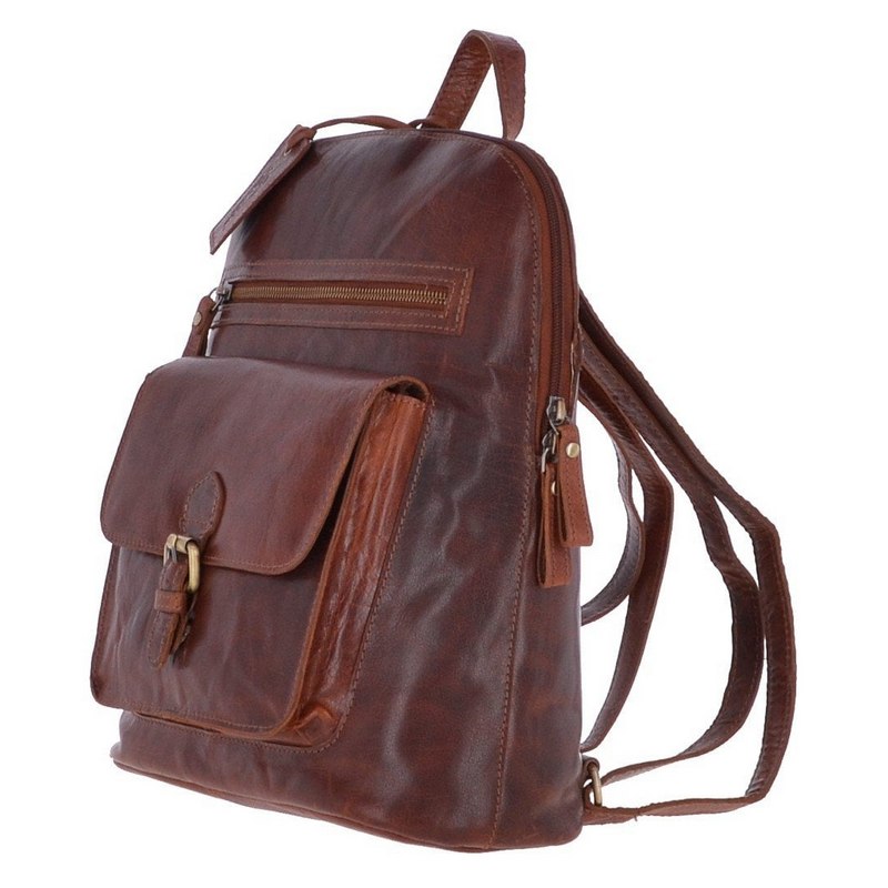 Ashwood Leather Vintage Large Leather Backpack in Honey