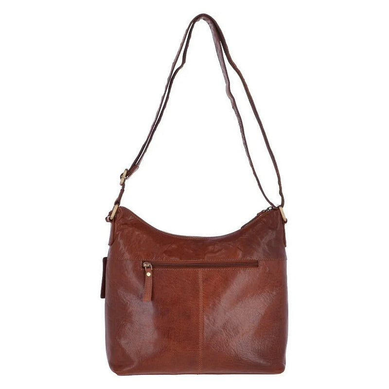 Ashwood Leather Twin Pocket Vintage Bag in Honey Tan G21 back