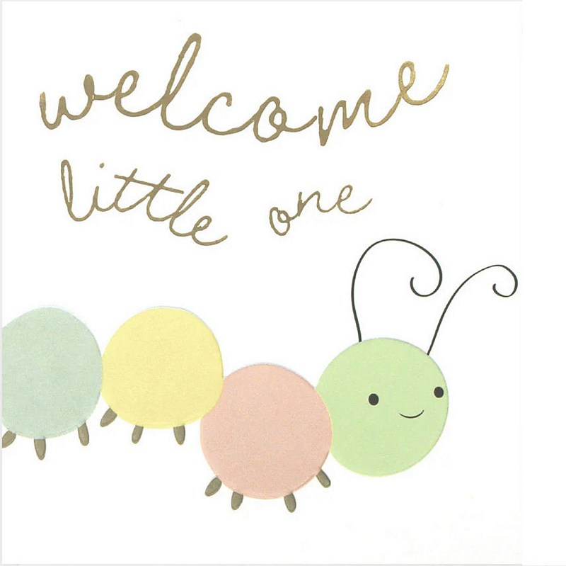 Caroline Gardner Welcome Little One Caterpillar BAB007