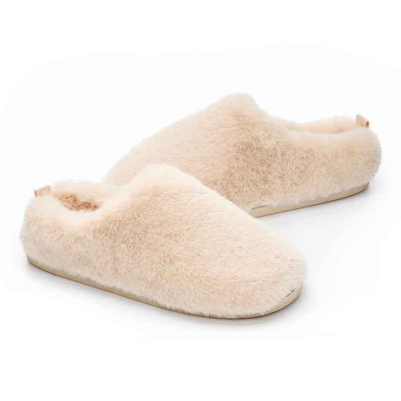 Bedroom Athletics Ariana Luxury Faux Fur Mule Slipper Gingerbread Pair side