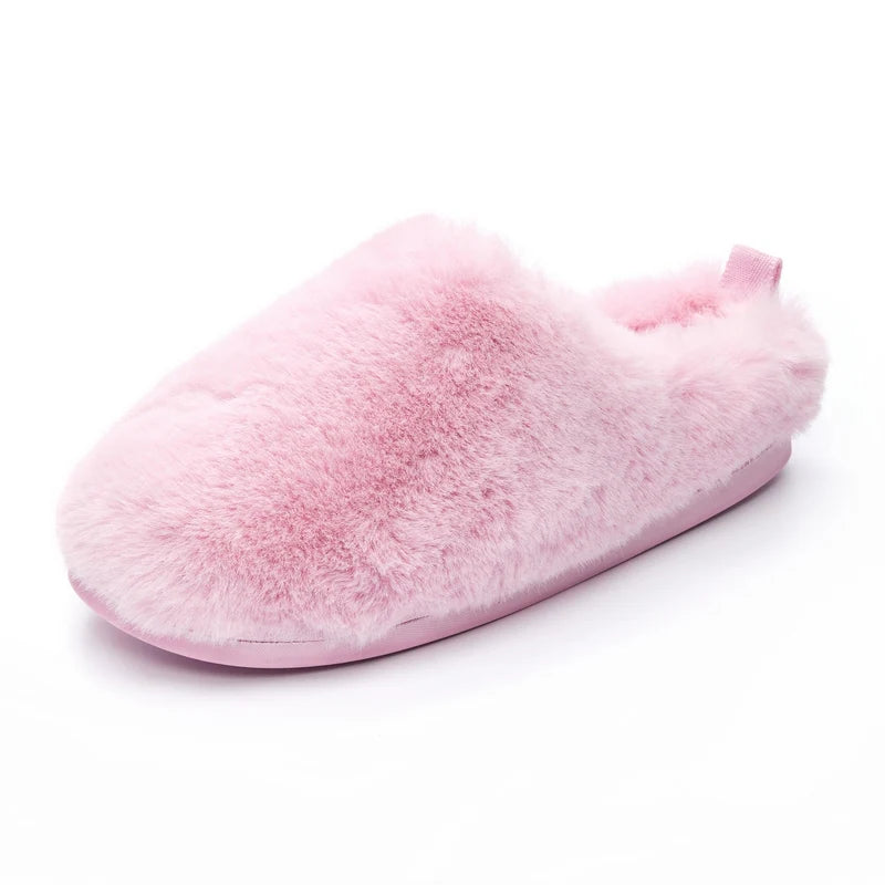 Bedroom Athletics Ariana Luxury Faux Fur Mule Slipper Pink Single main