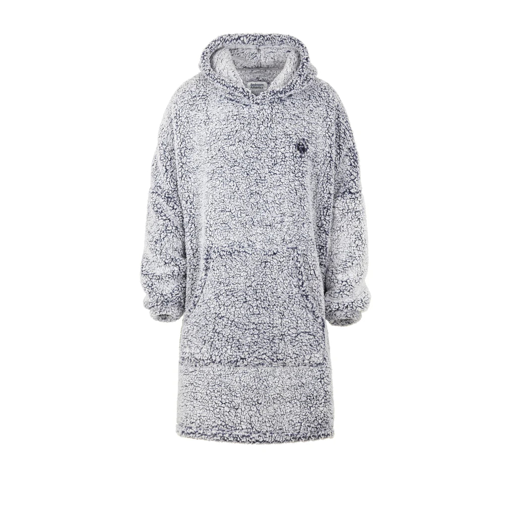 Bedroom Athletics Esme Bobble Sherpa Blanket Hoodie Peacoat Navy front