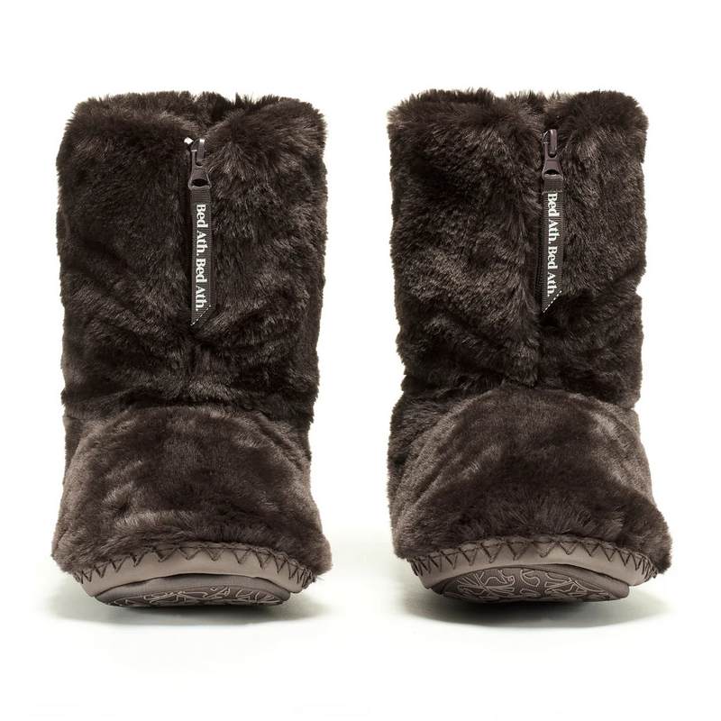 Bedroom Athletics Marilyn Faux Fur Slipper Boot Dark Chocolate 210-079-202-990 front