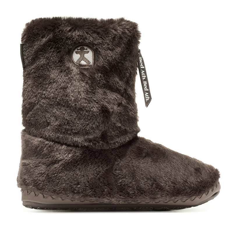 Bedroom Athletics Marilyn Faux Fur Slipper Boot Dark Chocolate 210-079-202-990 side