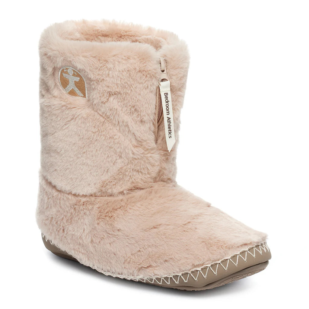 Bedroom Athletics Marilyn Faux Fur Slipper Boot Gingerbread Single side