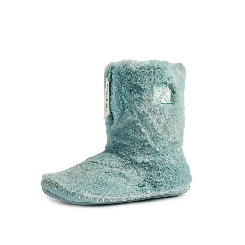 Bedroom Athletics Marilyn Faux Fur Slipper Boot Seafoam Single side