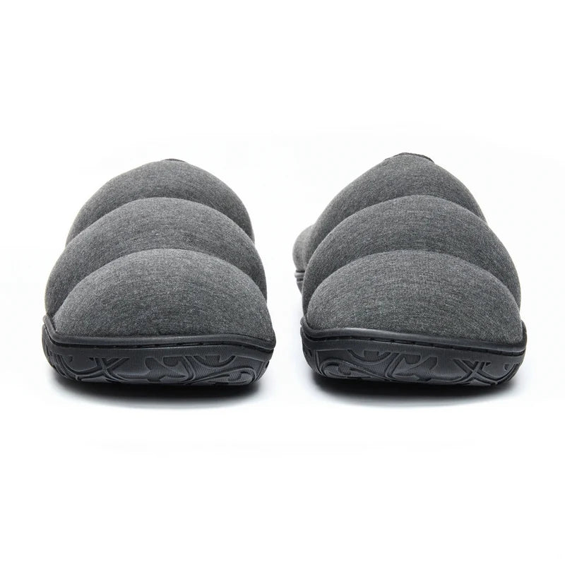 Bedroom Athletics Matt Jersey Puffa Mule Slipper Charcoal Marl Pair front