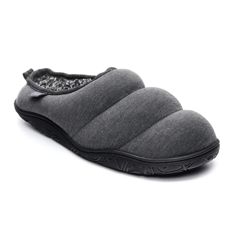 Bedroom Athletics Matt Jersey Puffa Mule Slipper Charcoal Marl Single angled