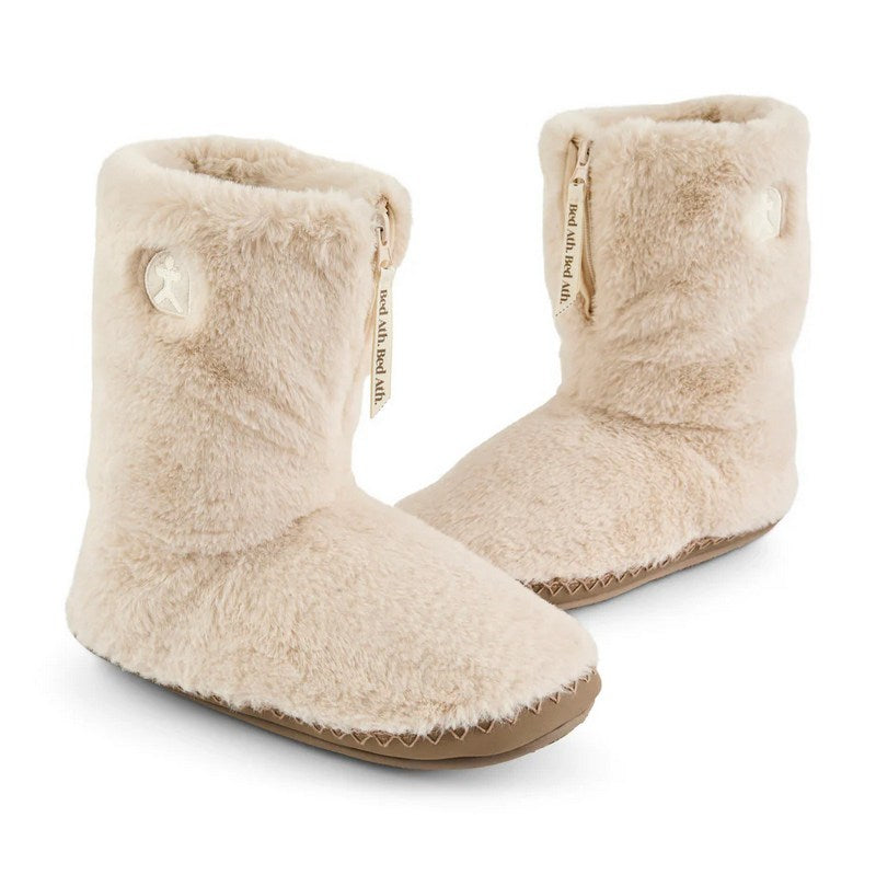 Bedroom Athletics Monroe Faux Fur Slipper Boot Cream & Moonrock 210-080-318-990 pair