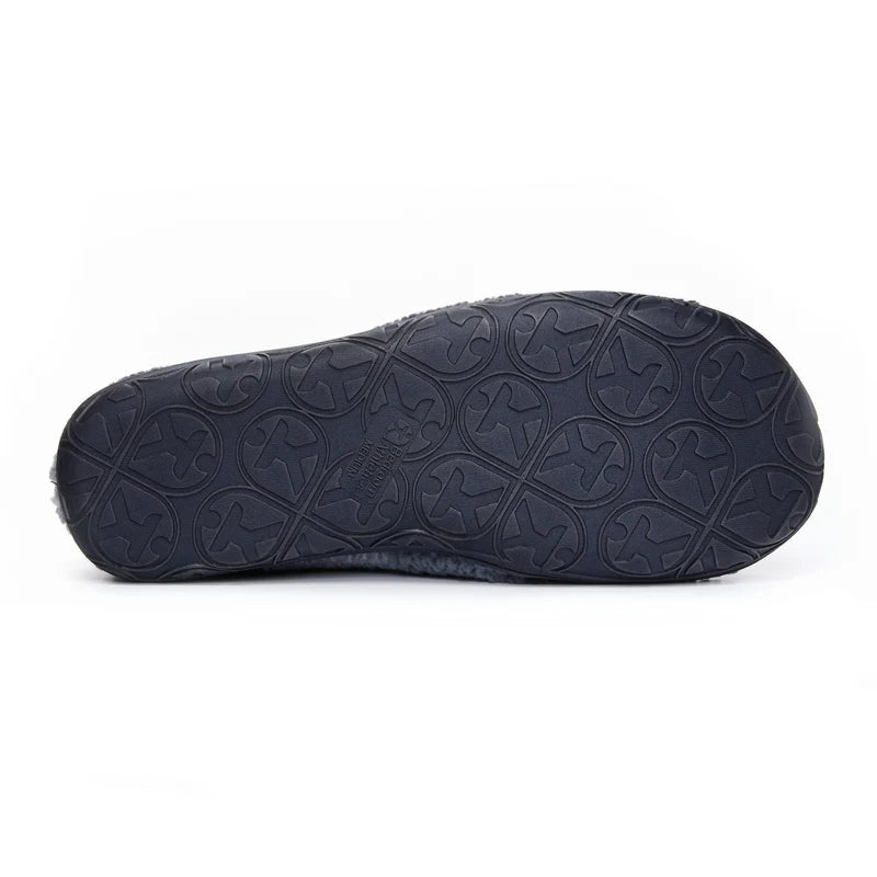 Bedroom Athletics Neeson Sherpa Slipper Boot Navy Check Single sole