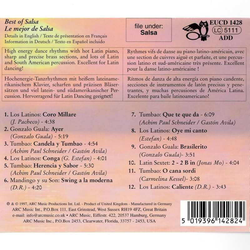 Best Of Salsa EUCD1428 track list