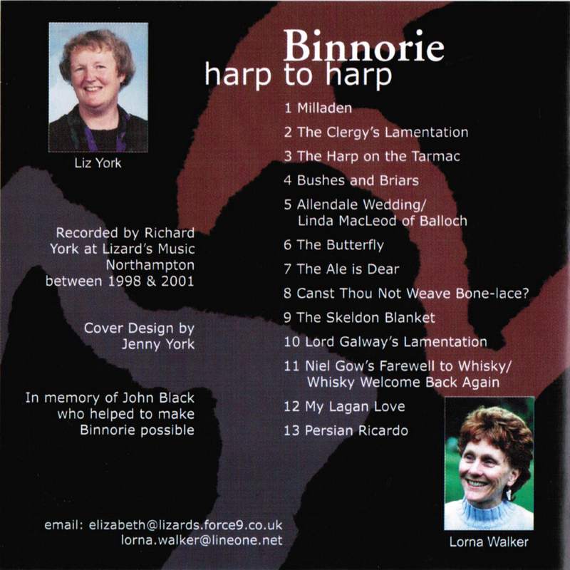 Binnorie Harp to Harp LZDCD02 back