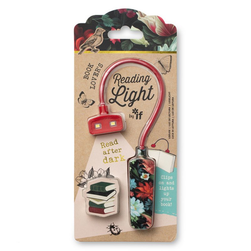 Book Lover's Reading Light Dark Floral 21103 in packaging