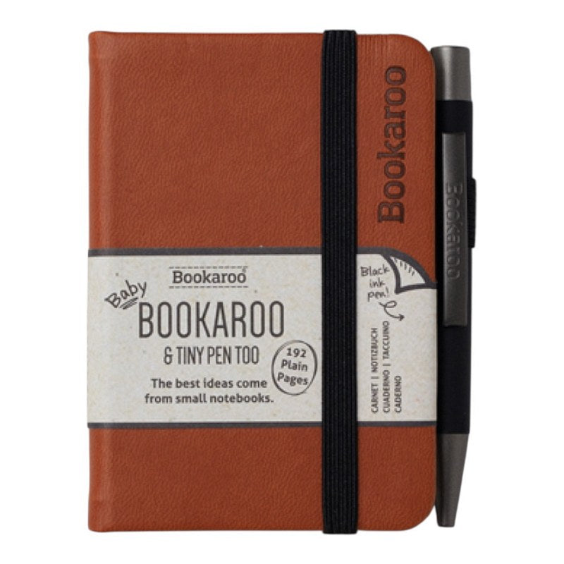 Bookaroo Baby Notebook & Pen Brown