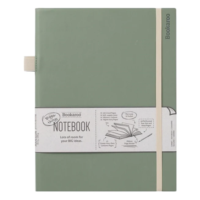 Bookaroo Bigger Things Notebook Fern front