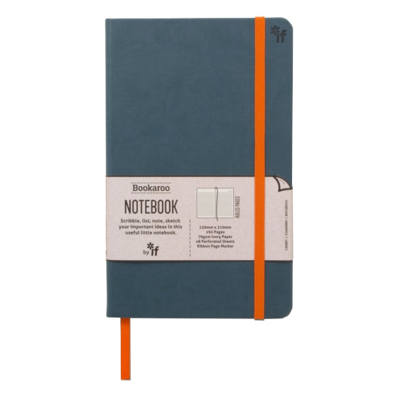 Bookaroo Hardback Notebook A5 Teal front