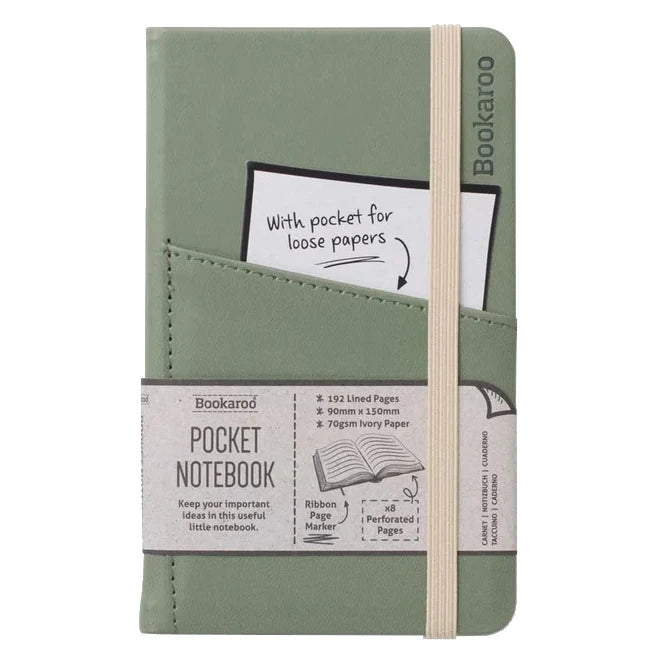 Bookaroo Pocket Hardback A6 Notebook Fern main