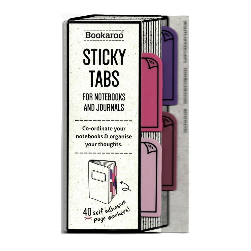 Bookaroo Sticky Tabs Pinks 53501 front