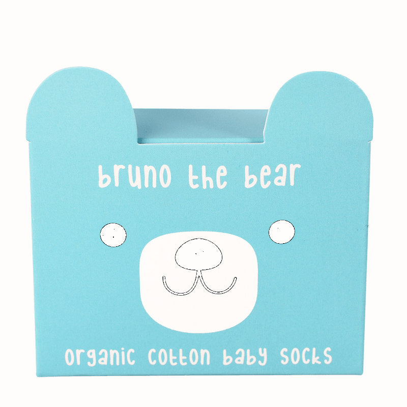 Bruno The Bear Organic Cotton Baby Socks 29100 box
