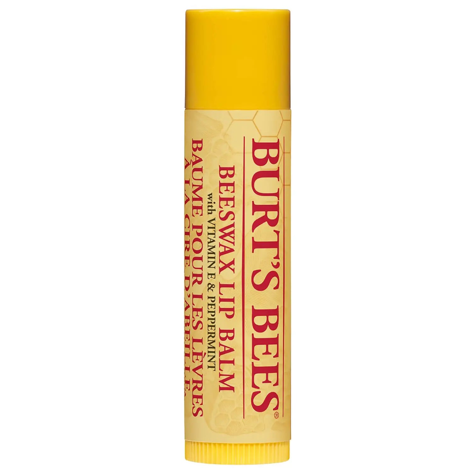 Burt's Bees Beeswax Lip Balm Tube closed