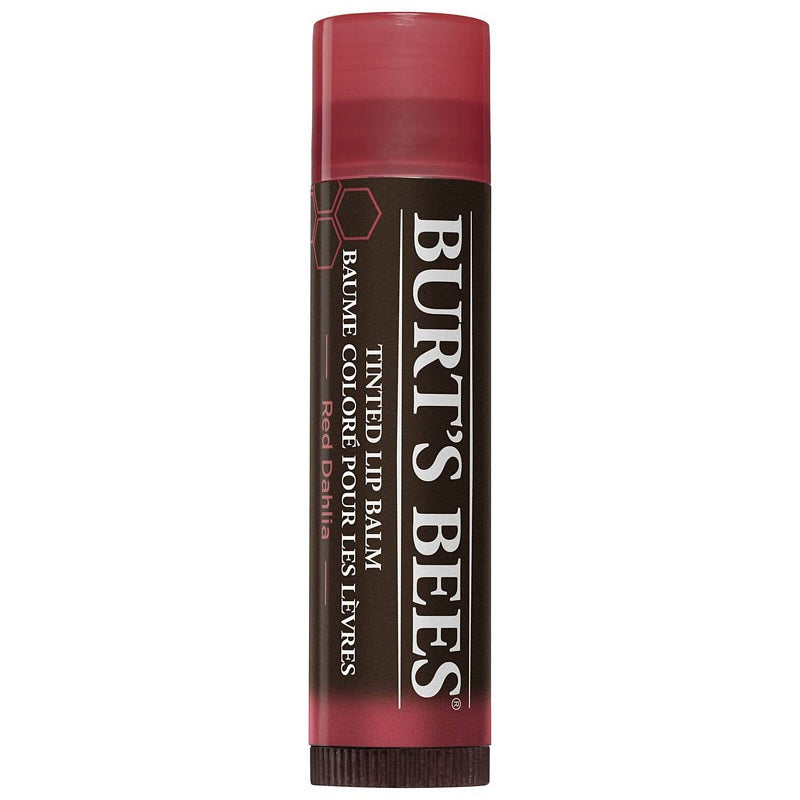 Burt's Bees Tinted Lip Balm Red Dahlia closed