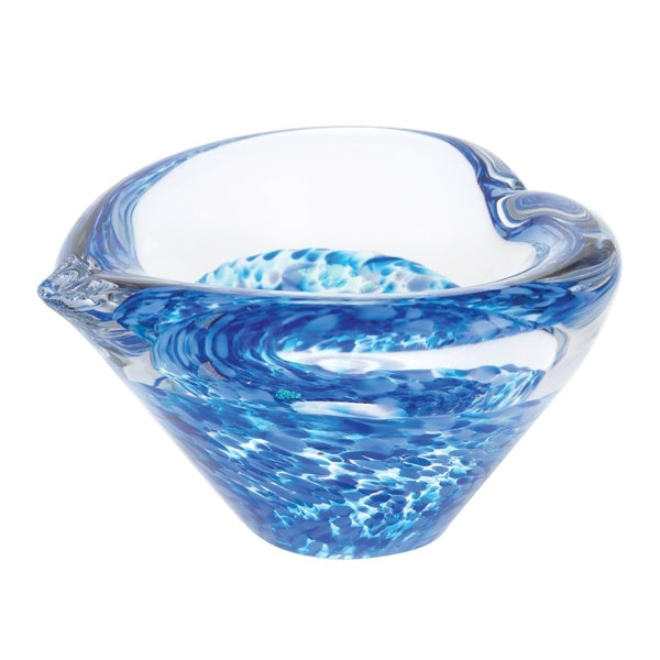 Caithness Glass Sapphire Mini Heart Bowl U12021  side