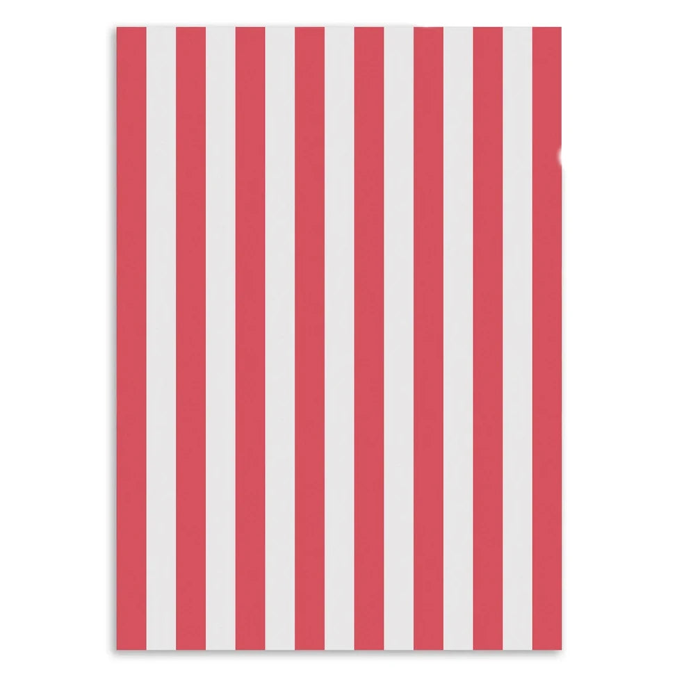 Candy Stripe Gift Wrap GWX76 flat