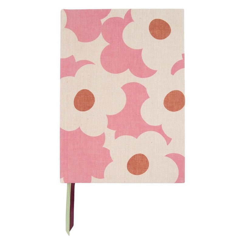 Caroline Gardner A5 Hardback Notebook 3 Section Pink Flower NTB106 front