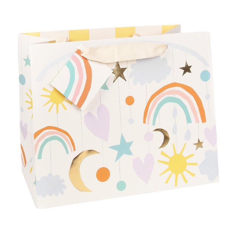 Caroline Gardner Baby Rainbow Mobile Landscape Gift Bag GBL741 front