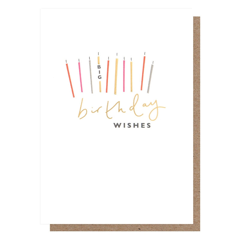 Caroline Gardner Big Birthday Wishes Candles Card SCN010 main