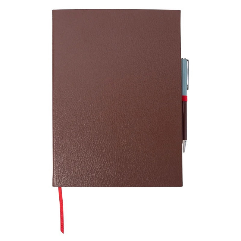 Caroline Gardner Casebound Slim Notebook and Pen Wine MCDP101 front