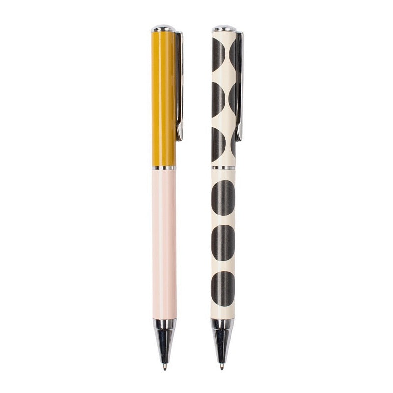 Caroline Gardner Colour Block & Mono Spot Ballpoint Pen Set TPN103 main