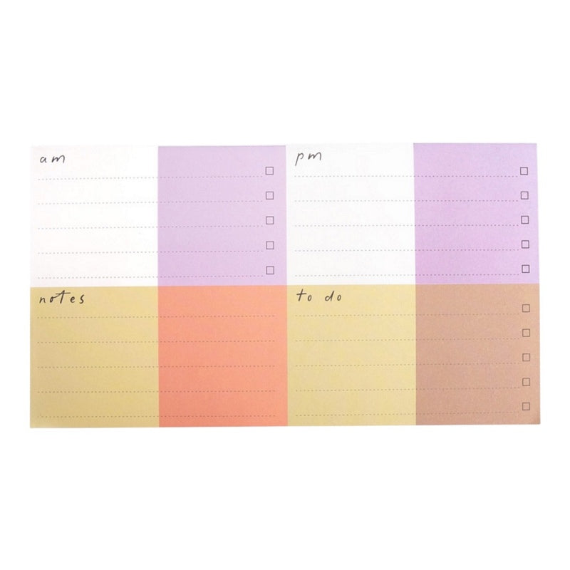 Caroline Gardner Desk Pad Multi Check Split Sections DSK111 front