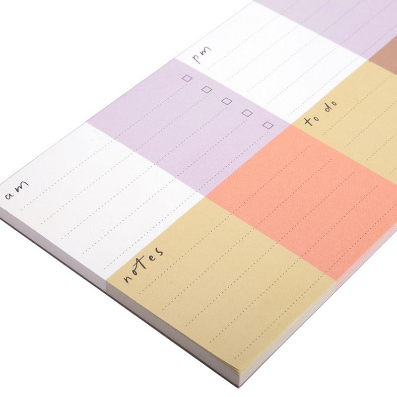 Countach Split Section Caroline Gardner Desk Pad Multi Check Split Sections