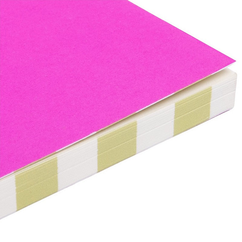 Caroline Gardner Fuchsia Reflections A6 Thin Softback Notebook MNB103 side