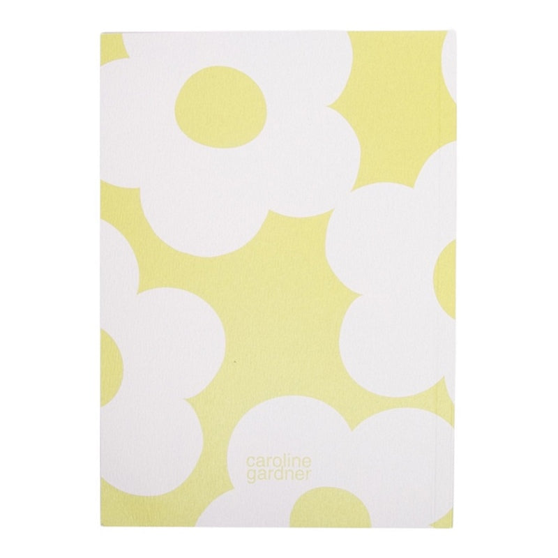 Caroline Gardner Green Flower A5 Softback Notebook SBN106 rear