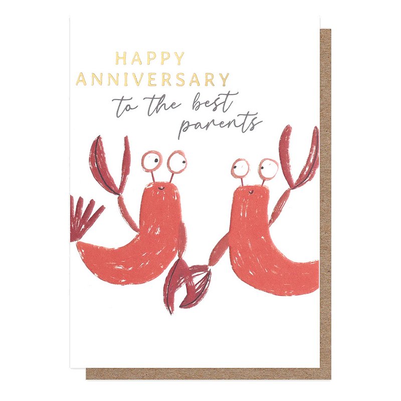 Caroline Gardner Greetings Card Happy Anniversary To The Best Parents CRC015 front