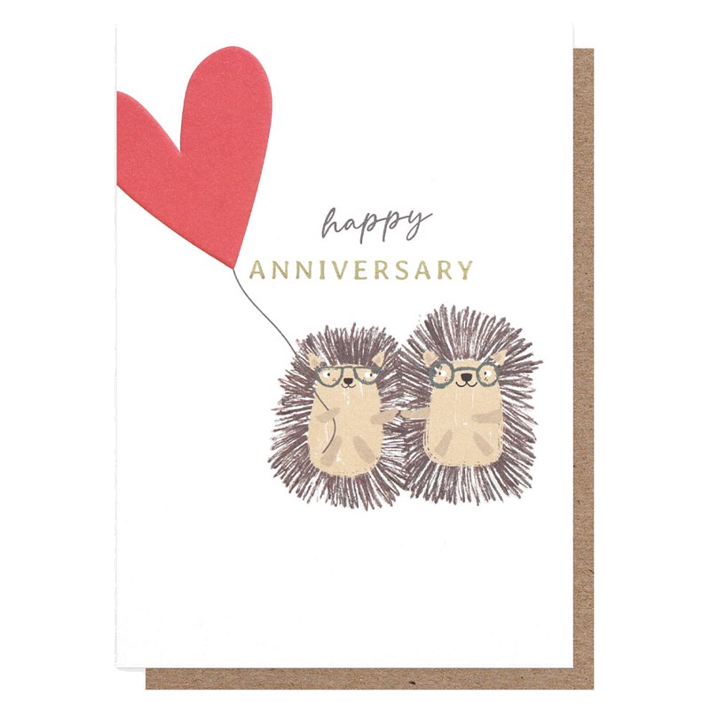 Caroline Gardner Happy Anniversary Hedgehogs CRC012 front