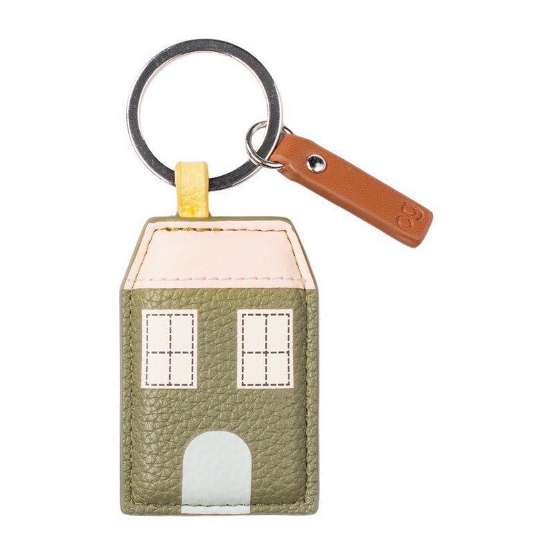 Caroline Gardner House-shaped Keyring Khaki NOV122 main