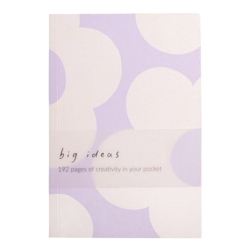 Caroline Gardner Lilac Flower A6 Thin Softback Notebook MNB104 main