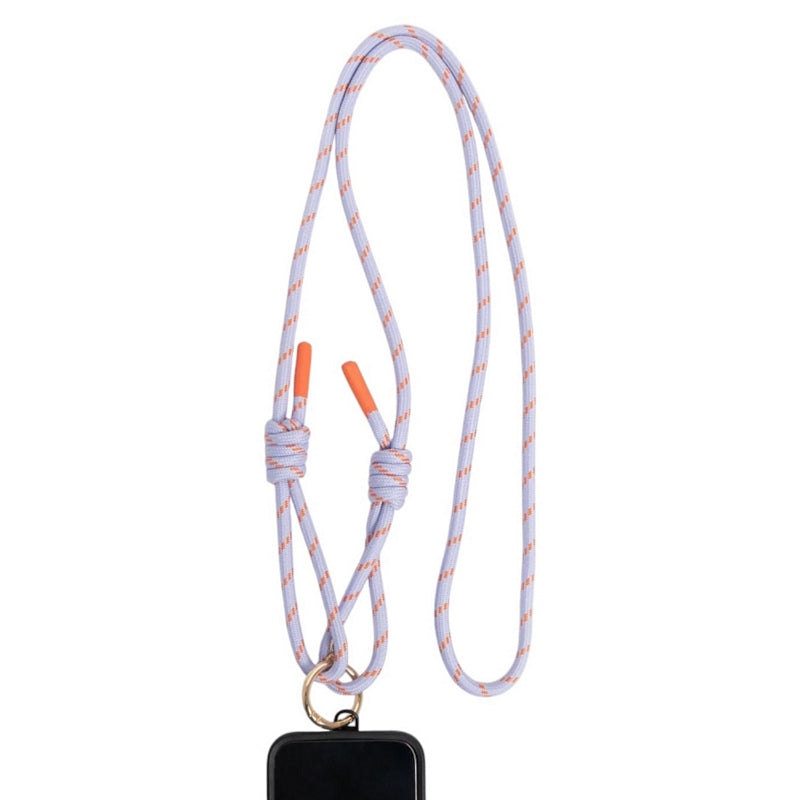 Caroline Gardner Lilac & Orange Cord Crossbody Phone Strap LPS102 main