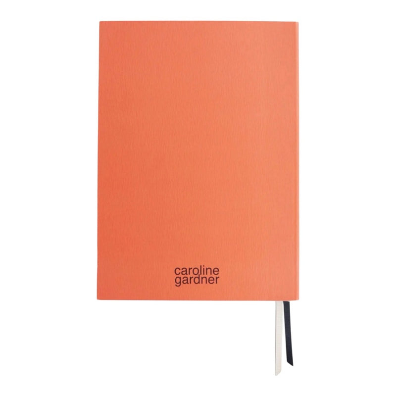 Caroline Gardner Orange Multi Check Front Pocket Journal Set JRN105 rear