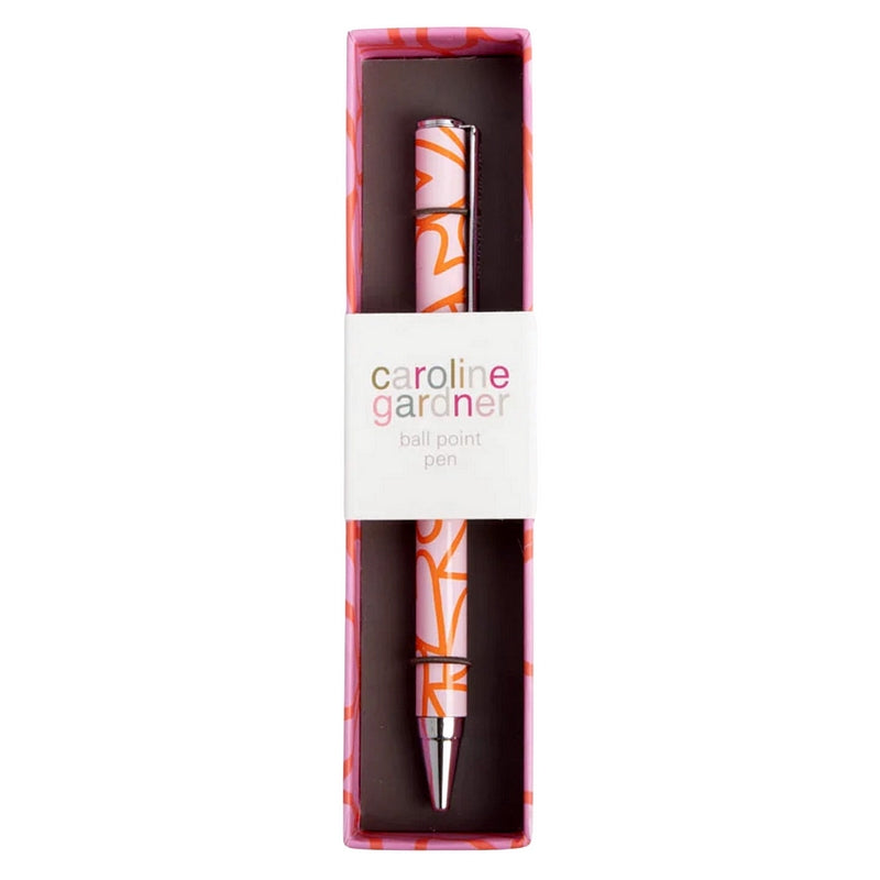 Caroline Gardner Pink Outline Heart Pen PEN147 in box