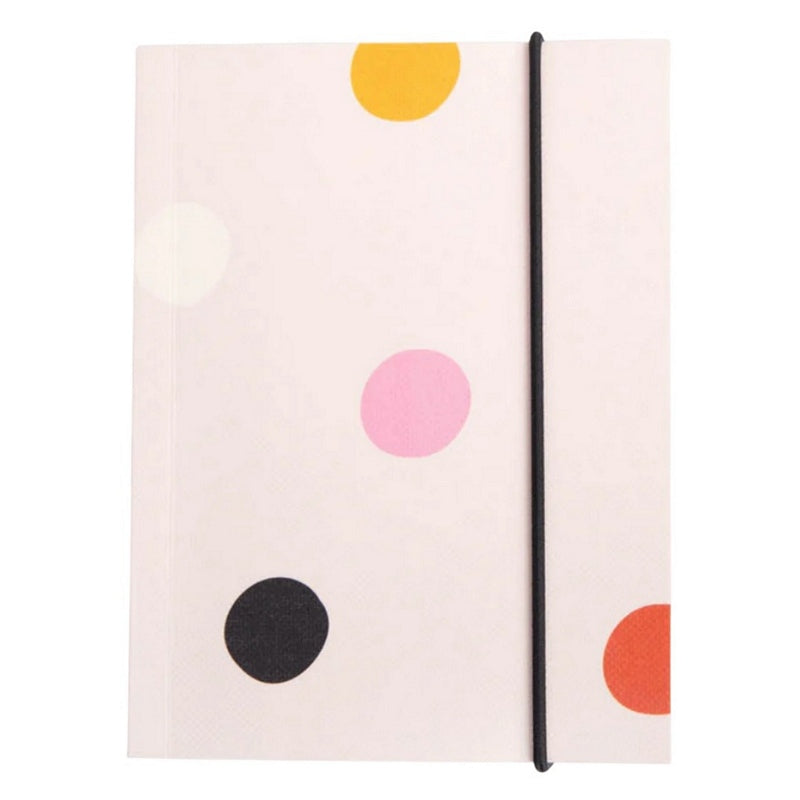 Caroline Gardner Small Chunky Notebook Pale Pink Dotty SCB127 front